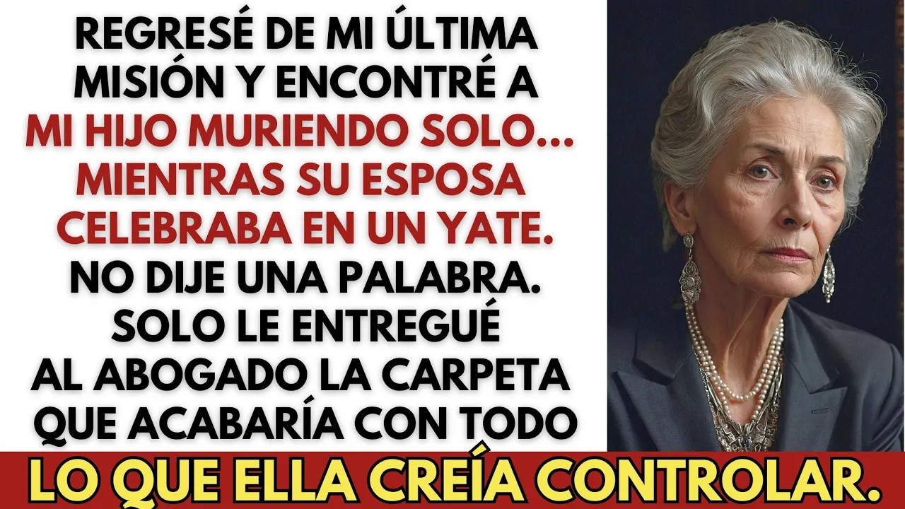 Mientras mi hijo moría, mi nuera festejaba—sin saber que yo acababa de volver de mi últim