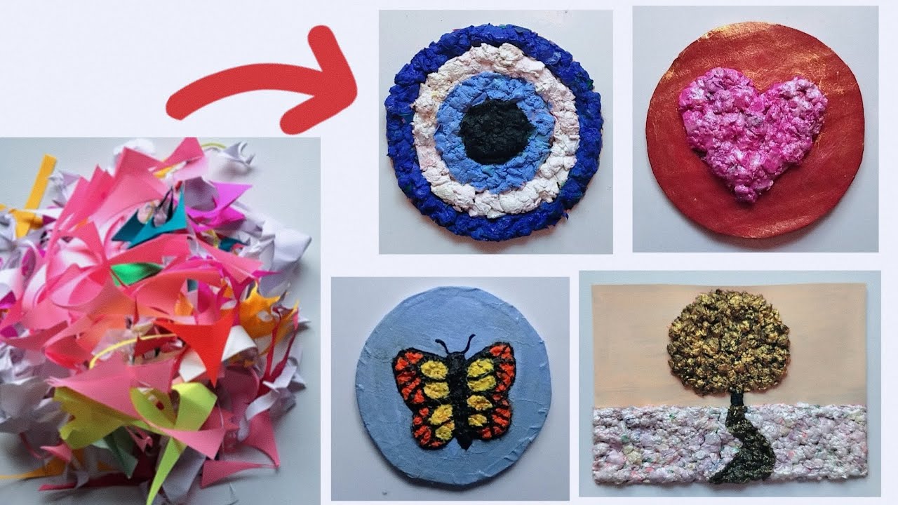 Useful crafts from waste material ||Beautiful texture Art ||Craft from waste material ||diy crafts||