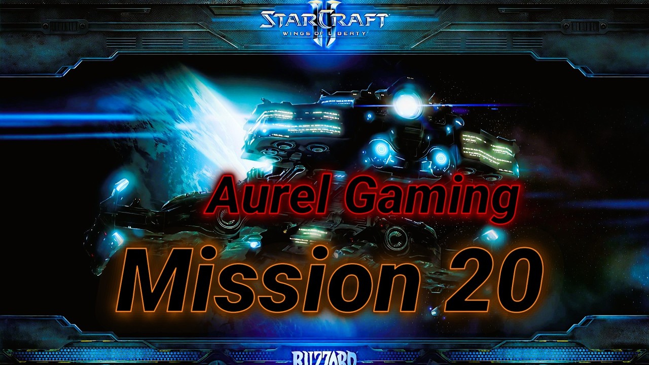 Starcraft 2 Wings of Liberty Mission 20 Tyrador VIII - RTS-Story in 4K (Aurel Gaming Let’s Play)-dt.