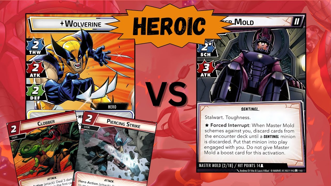 Wolverine Aggression vs Heroic Master Mold | Marvel Champions Gameplay