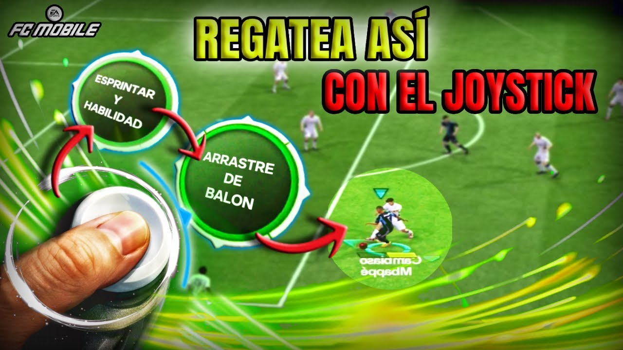 APRENDE a como REGATEAR con el JOYSTICK en FC Mobile