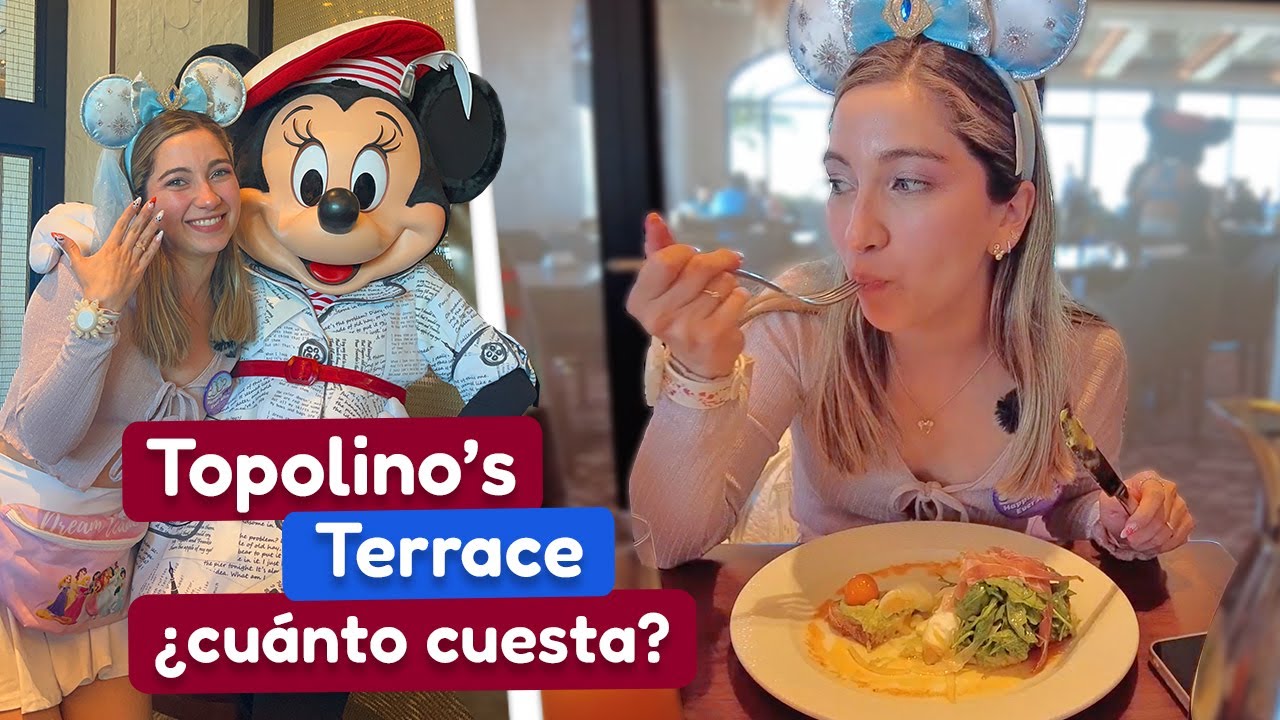 ASÍ fue NUESTRA PRIMERA COMIDA con PERSONAJES en DISNEY WORLD 🤩TOPOLINO’S TERRACE