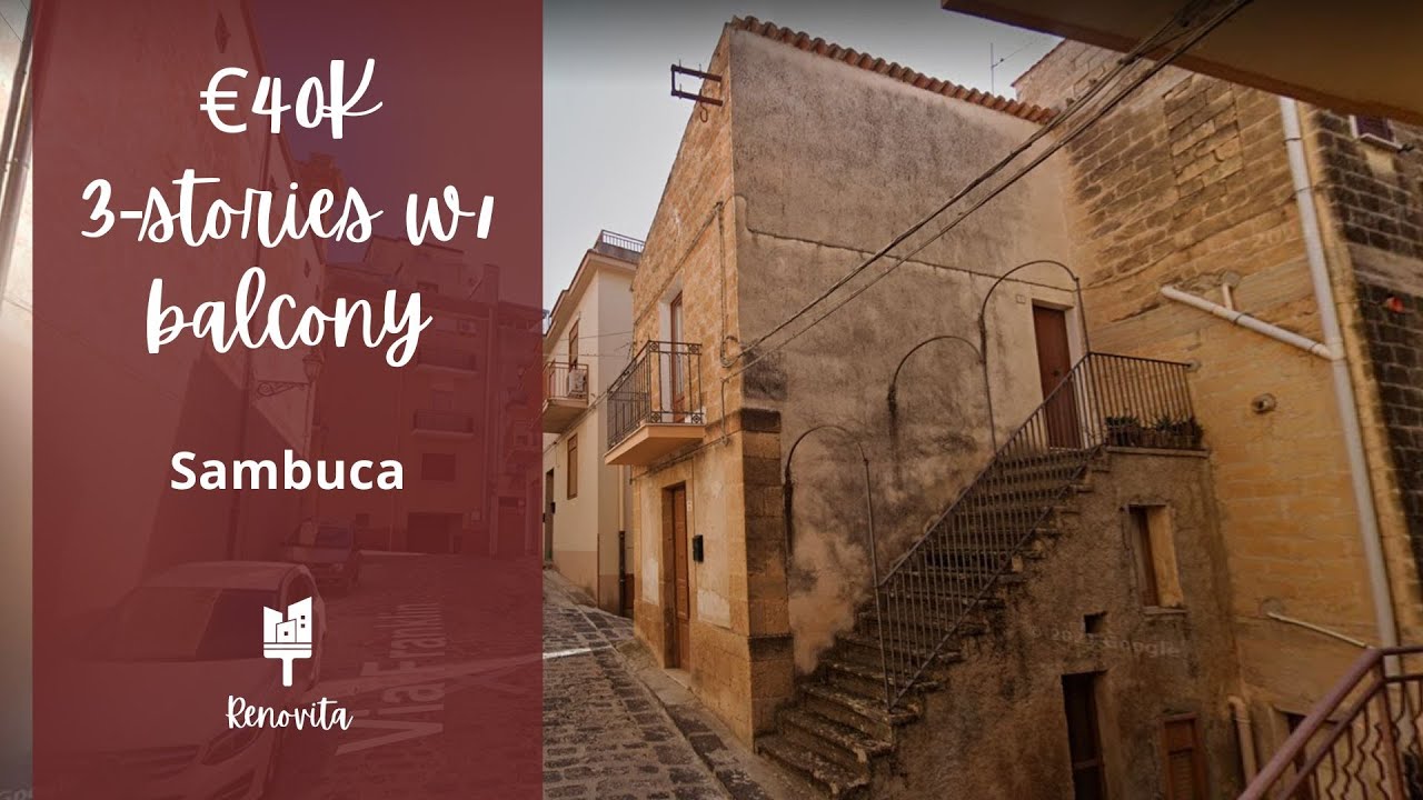For Sale - €40,000 House in Sambuca, Sicily