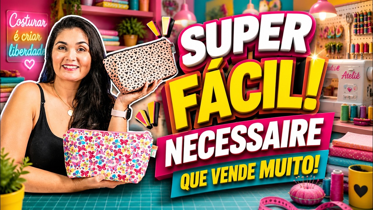 Necessaire fácil de fazer