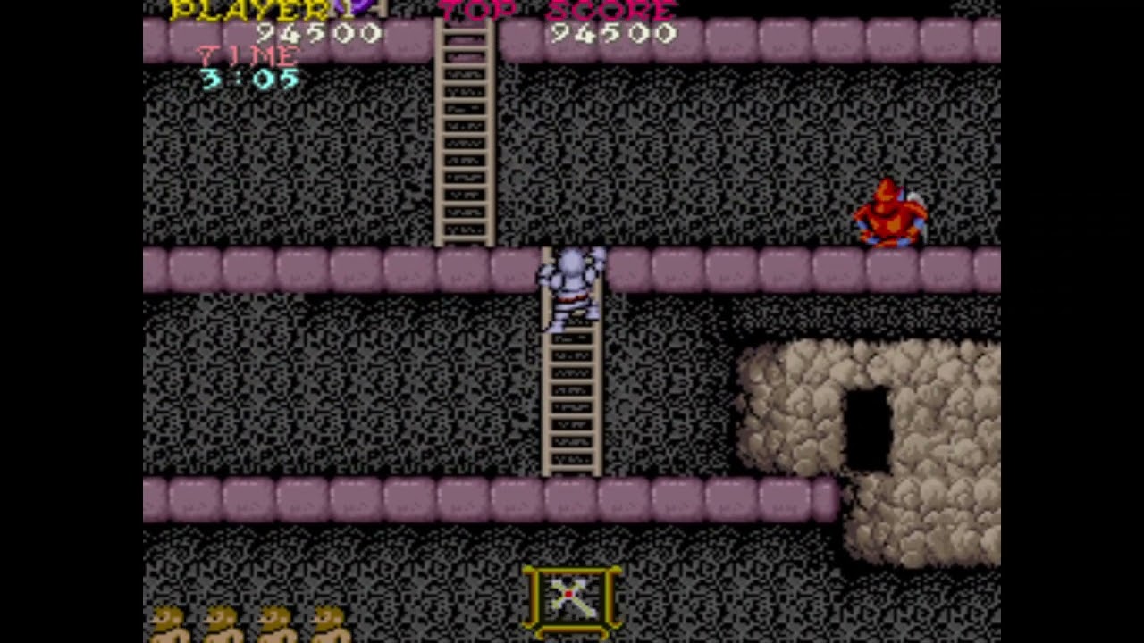 [1cc] Makaimura (Ghosts 'n Goblins JP) - Arcade Version - 2-ALL (commentary in subtitles)