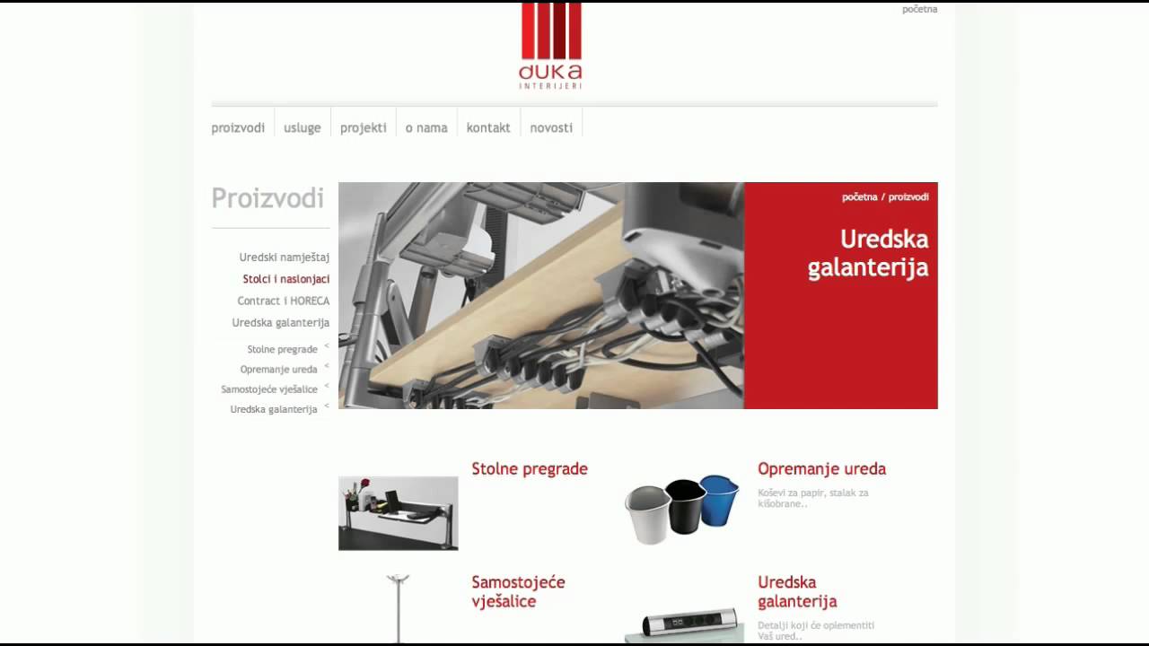 Duka interijeri   web dizajn
