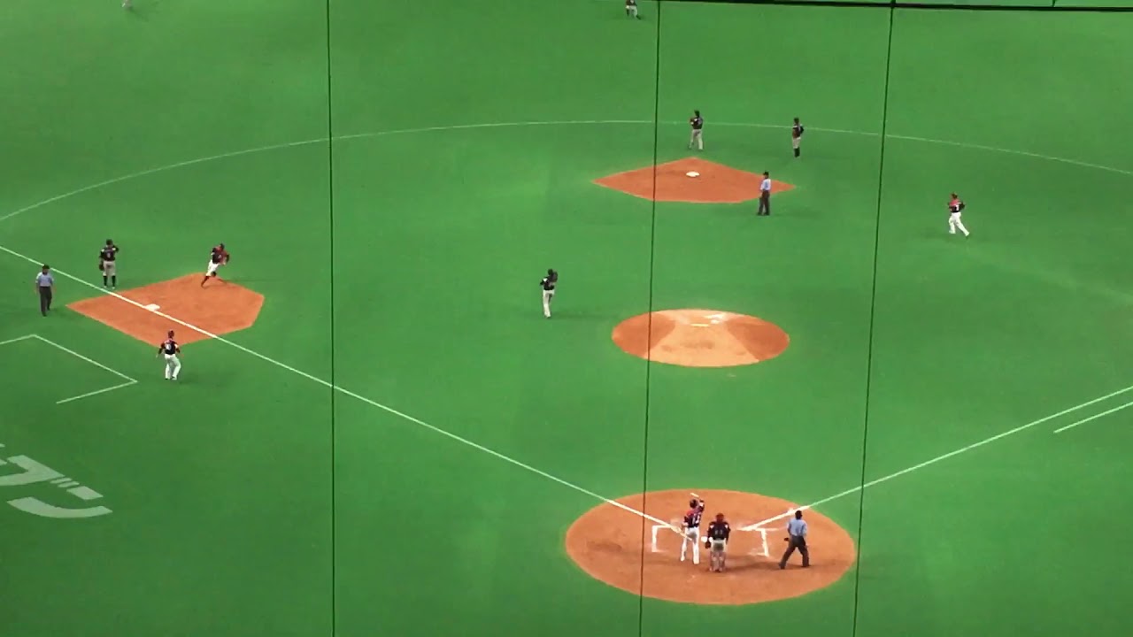 2017.8.17 ロッテ松永牽制悪送球でファイターズサヨナラ勝利
