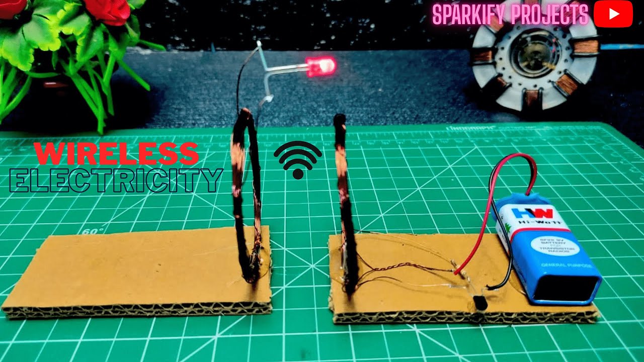 How To Make Wireless 🛜 Power Transfer Project | Wireless Electricity | Science Project |