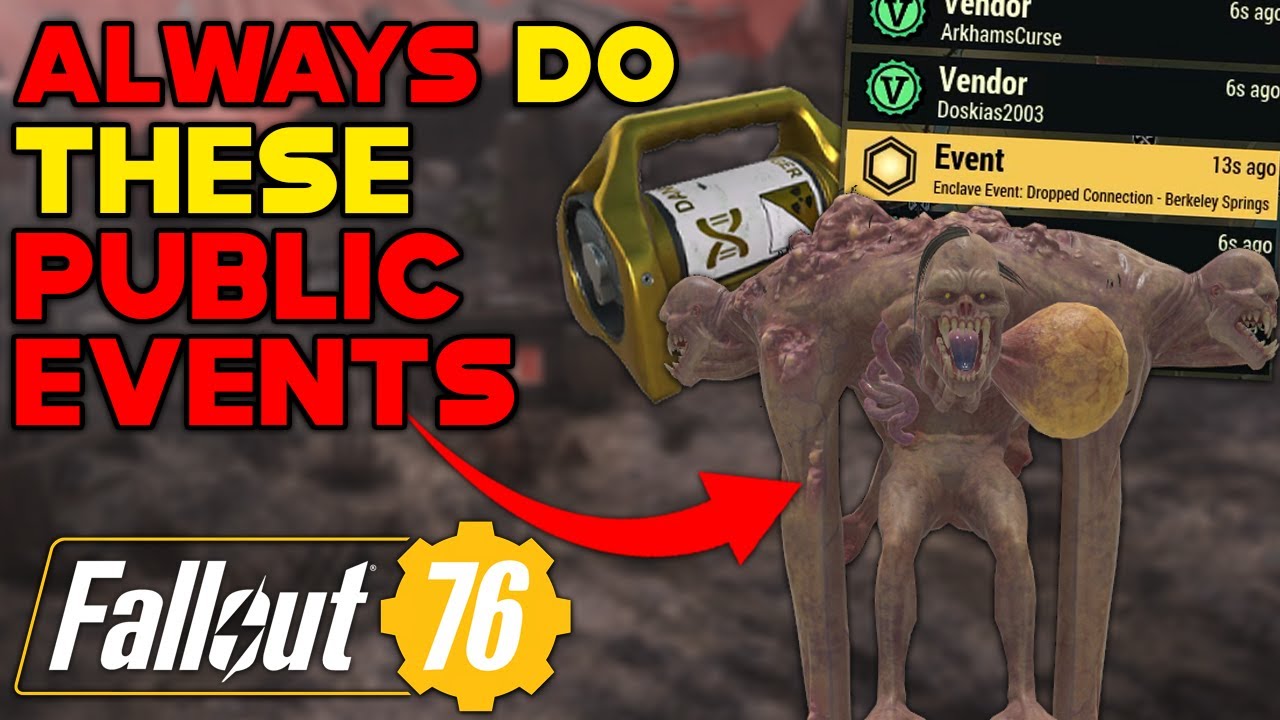 10 PUBLIC EVENTS That You NEED To Do EVERYDAY In Fallout 76