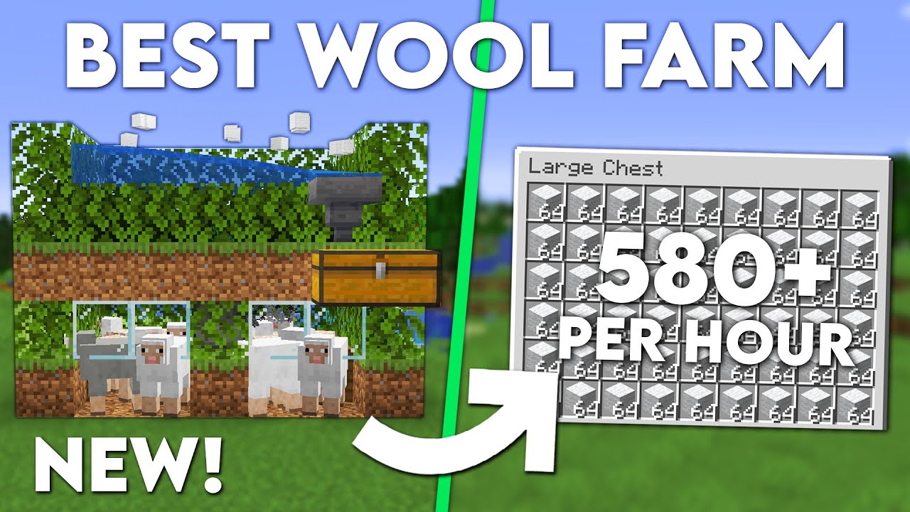 Minecraft Easy WOOL FARM - Extremely Efficient 1.20 Tutorial