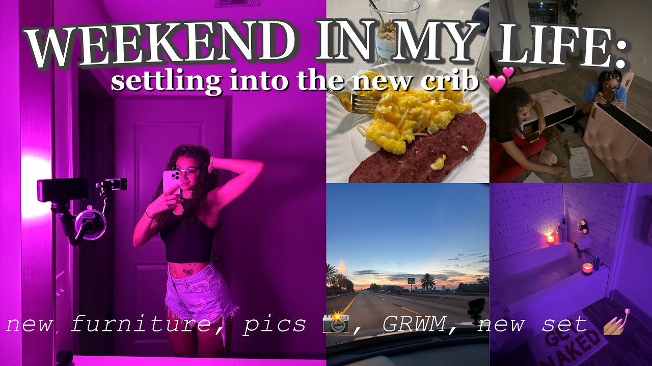 WEEKEND VLOG: Settling into My NEW Apartment + Putting Furniture Together, IG pics & Nails 💕
