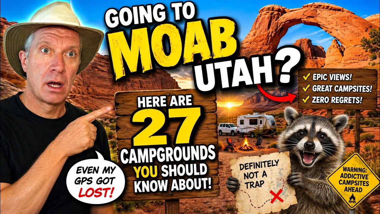 Going to Moab Utah? Here are 27 CAMPGROUNDS You Should Know About!