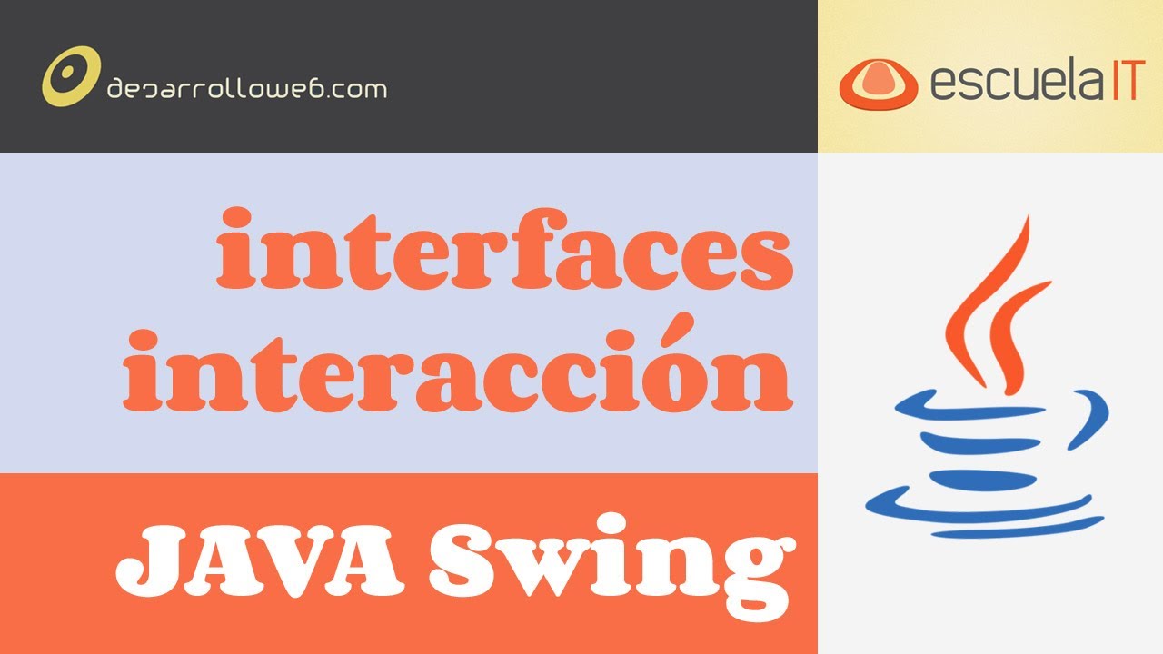 Interfaces gráficas e interacción con Java y Swing