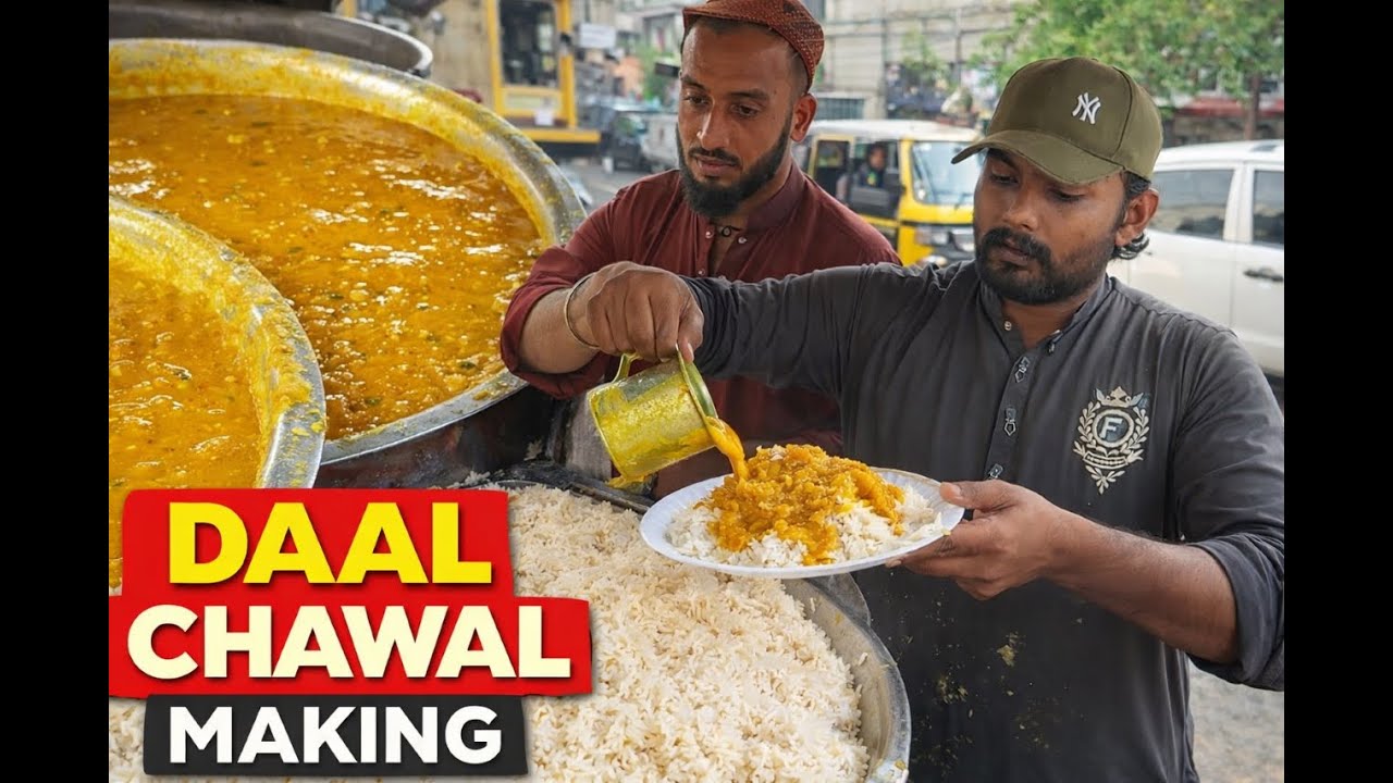 Authentic Karachi Style Daal Chawal | Simple Pakistani Home Cooking
