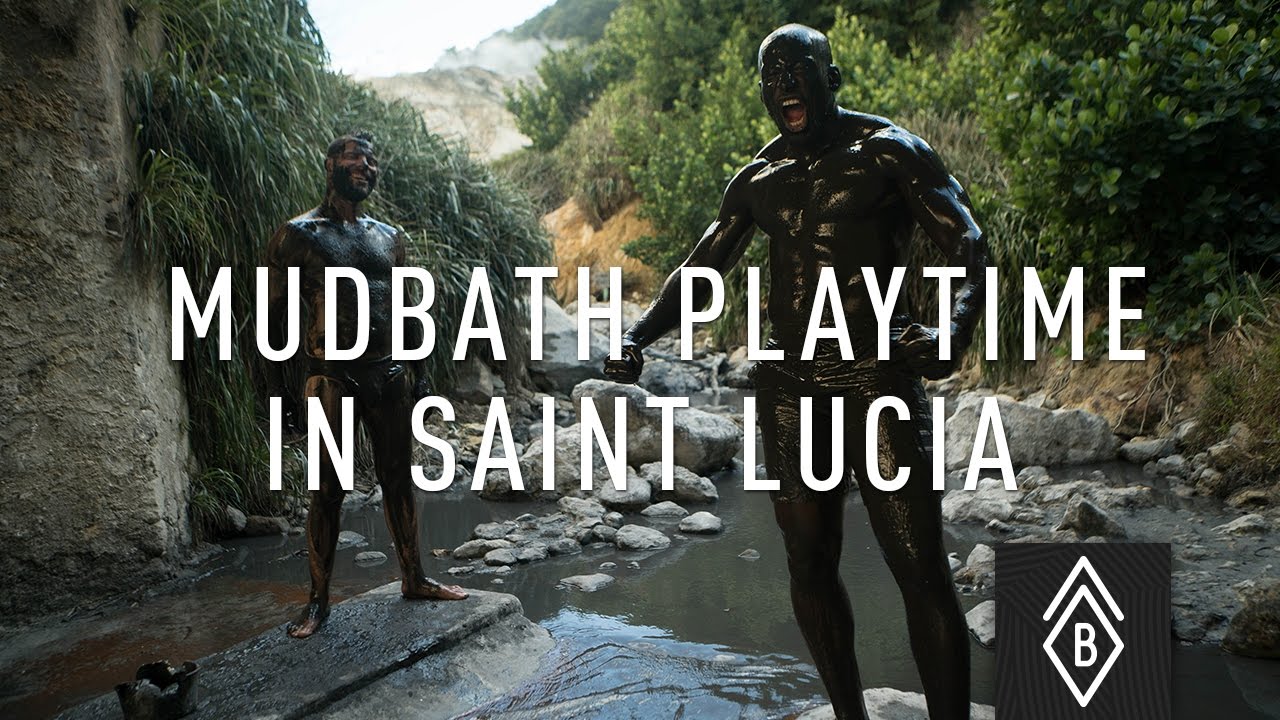 Time to play in the mud in Saint Lucia!