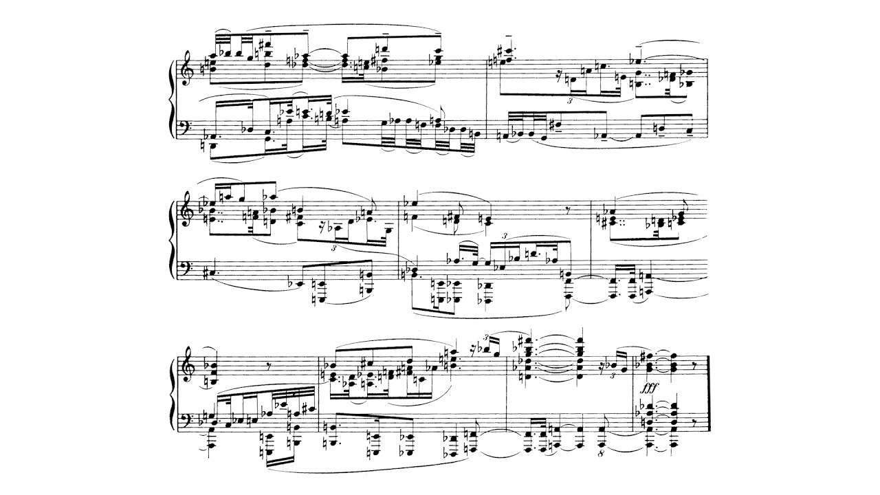 Fartein Valen - Piano Sonata No. 2 (Op. 38) [Score Video]