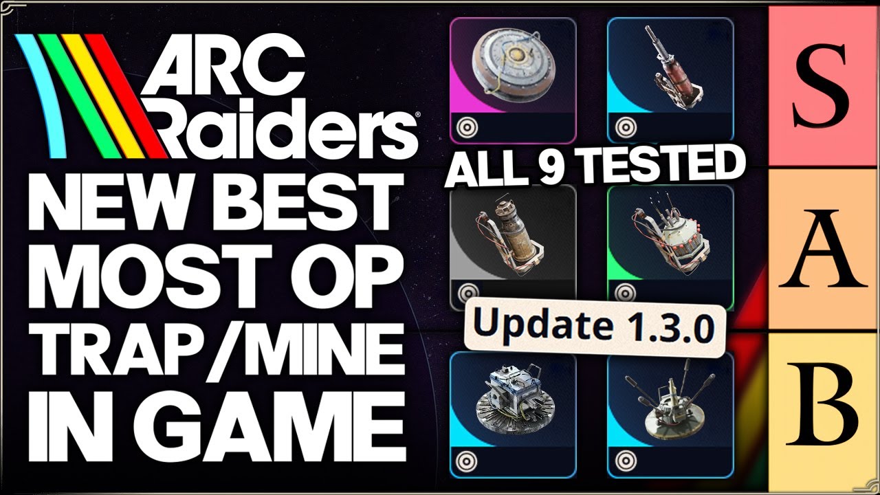 Arc Raiders - This is Secretly OP - ALL 9 Traps Mines Ranked Tier List - Best For PvE & PvP Guide!