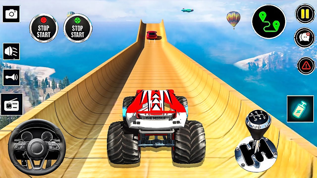 Monster Truck Mega Ramp Stunt &ndash; Can I Land It Clean?