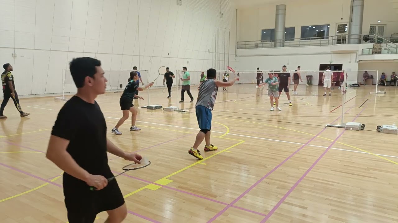 Badminton queuing with Vogue Group_Jan. 20th, 2026_Micho, Frank & Julius