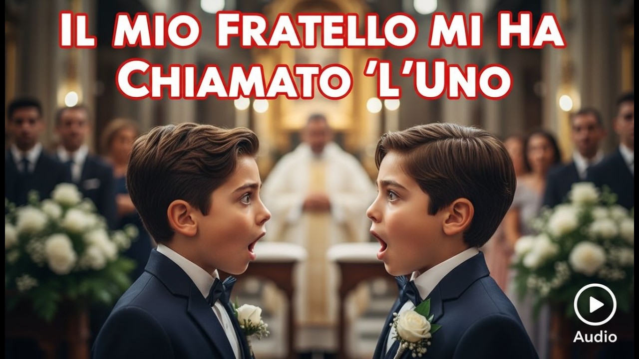 Pensavo che mio fratello stesse per sposare una donna finché mi guardò e mi chiamò “l'uno”.