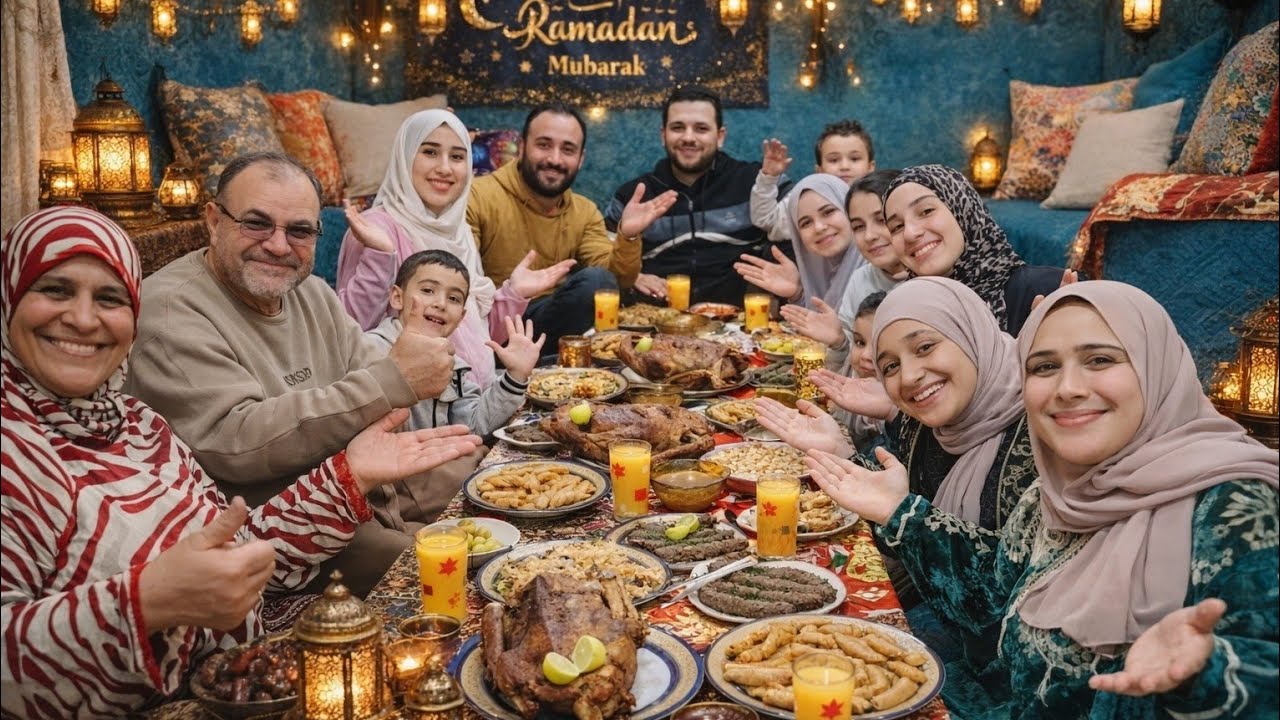 ياحلاوة لمتنا🥳على سفرة رمضان ماما جمعتنا🫂قبل ماتسافر و تروح عمرتها🥰الكبير والصغير فرحان لفرحتها😍