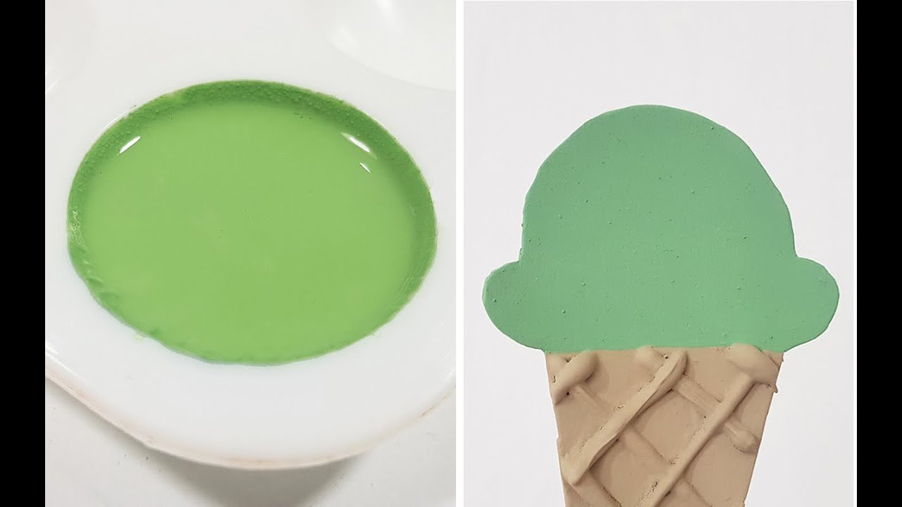 DIY Pistachio Color Acrylic Paint