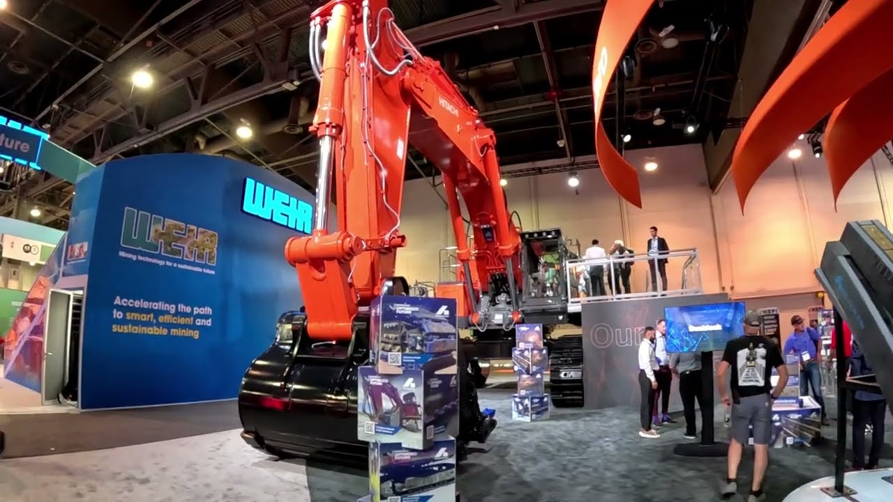 HITACHI EX1200 Excavator at Minexpo 2024