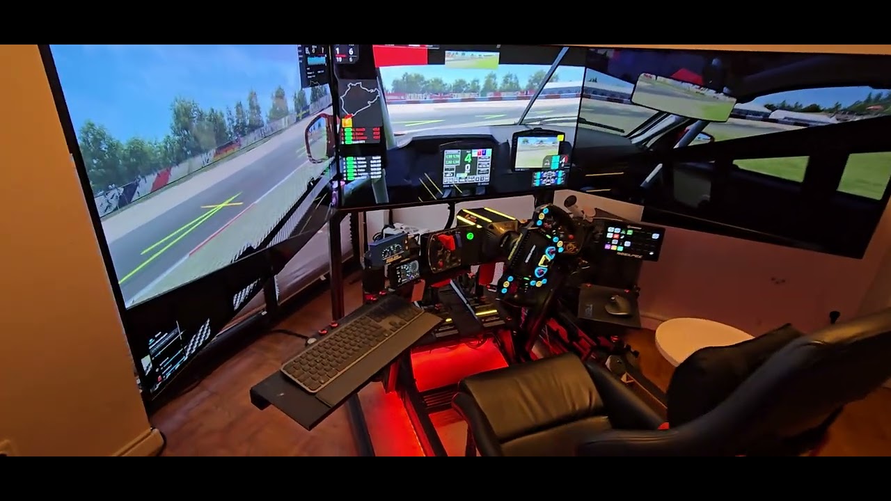Simracing  Eracing lab Rs mega+ - Asetek-Soelpec spectra xr - 42 zoll triple 