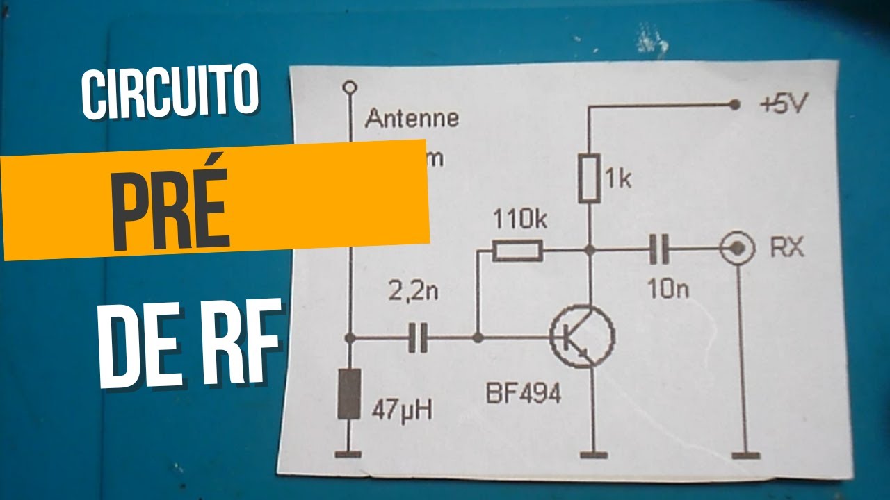 amplificador de rf simples