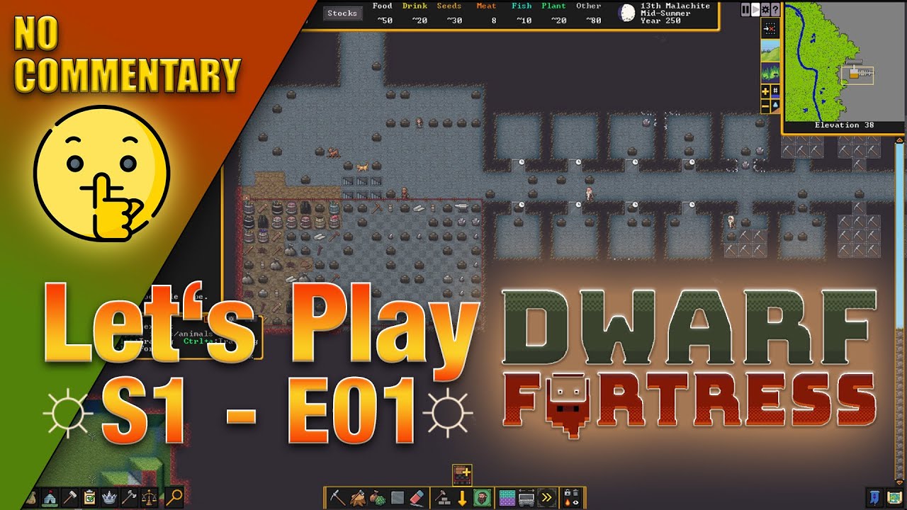 Let's Play Dwarf Fortress - Season 1 - Episode 1 [No Commentary]