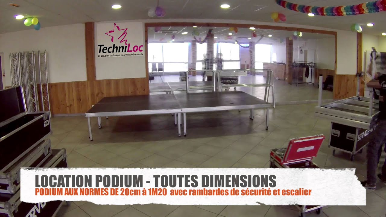 LOCATION PODIUM SCENE PRATICABLE - TECHNILOC