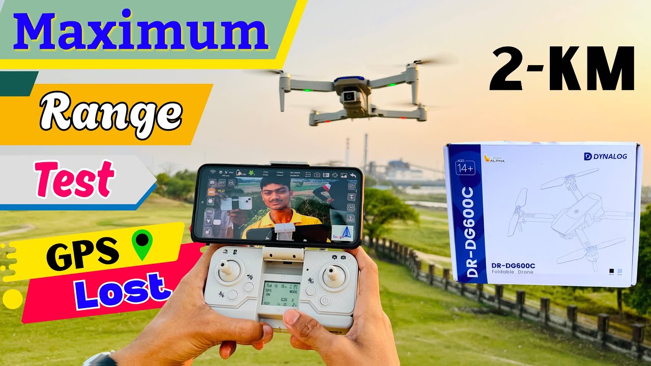 Dynalog GPS Drone Maximum Range Test 😲 Itna Door Gaya! | Dynalog Drone Range Test! Return Hua Kya?