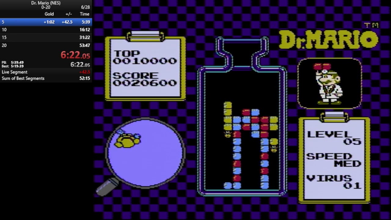 Dr. Mario 0-20 - 53m41s