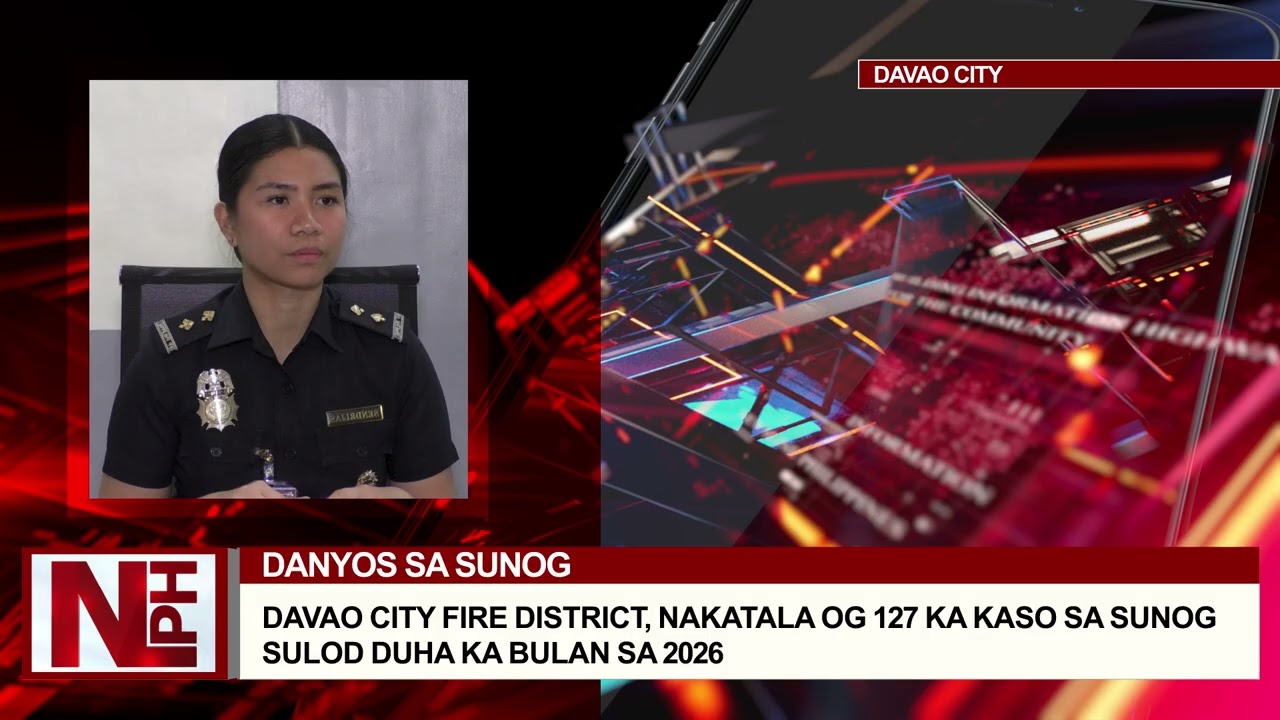 DAVAO CITY FIRE DISTRICT, NAKATALA OG 127 KA KASO SA SUNOG SULOD DUHA KA BULAN SA 2026
