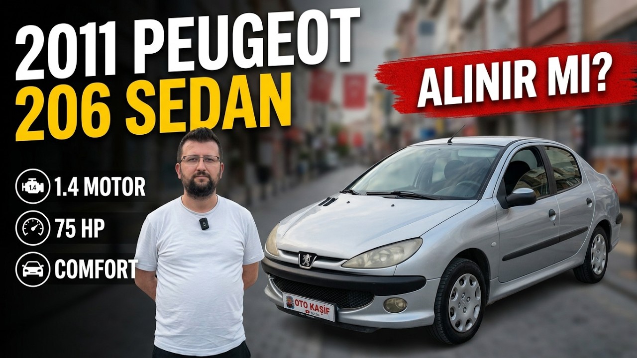 Peugeot 206 Sedan 1.4 Comfort | Uygun Fiyatlı Fransız Konforu