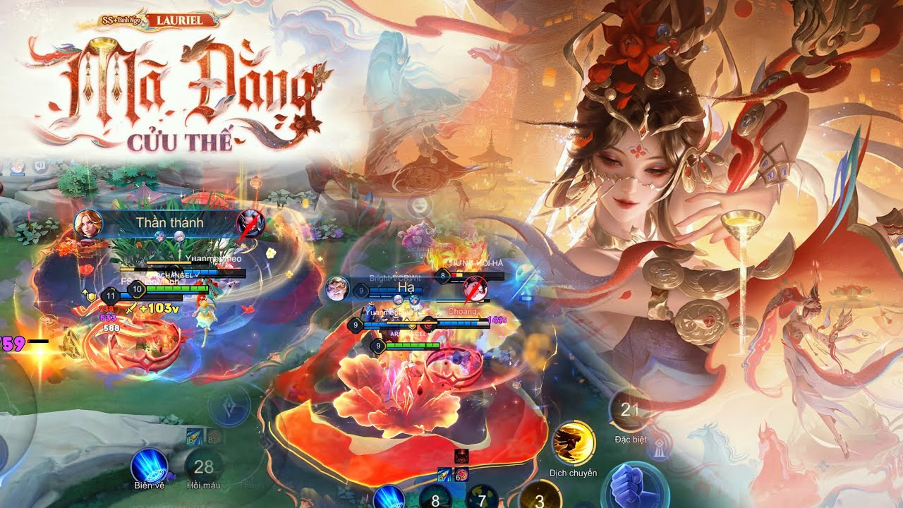 Trải Nghiệm Sớm - Skin Lauriel M&atilde; Đằng Cửu Thế sắp ra mắt ở Li&ecirc;n Qu&acirc;n Mobile #li&ecirc;nqu&acirc;nmobile 
