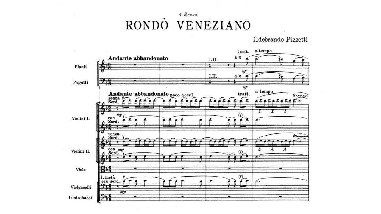 Ildebrando Pizzetti &ndash; Rond&ograve; veneziano