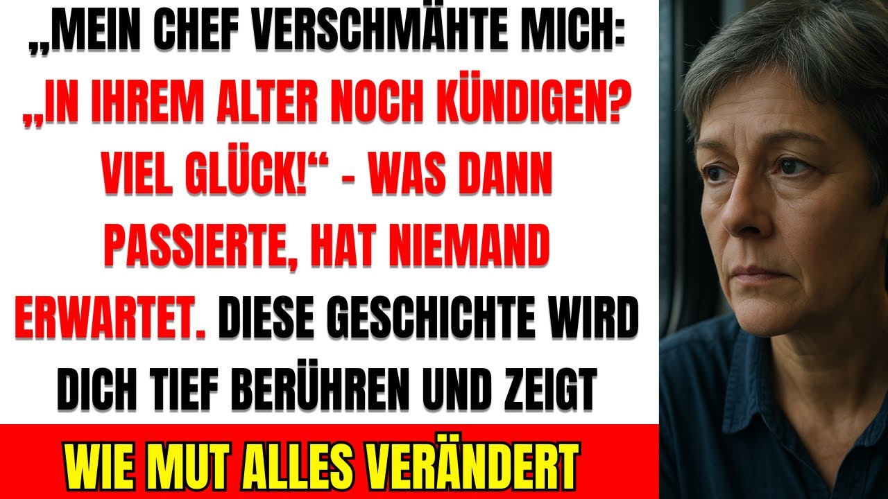Mein Chef Lachte, Als Ich Kündigte: „Viel Glück, In Ihrem Alter Noch Arbeit Zu Finden