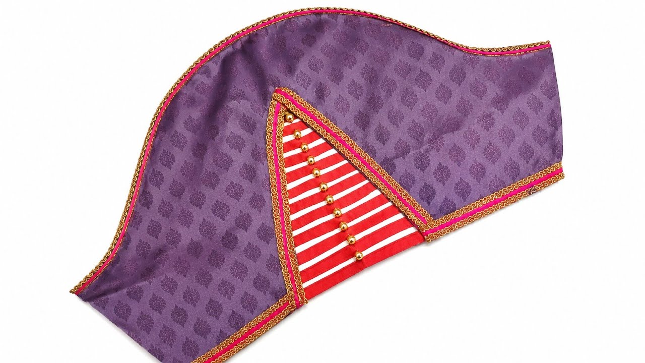 New fancy blouse sleeve design cutting and stitching 