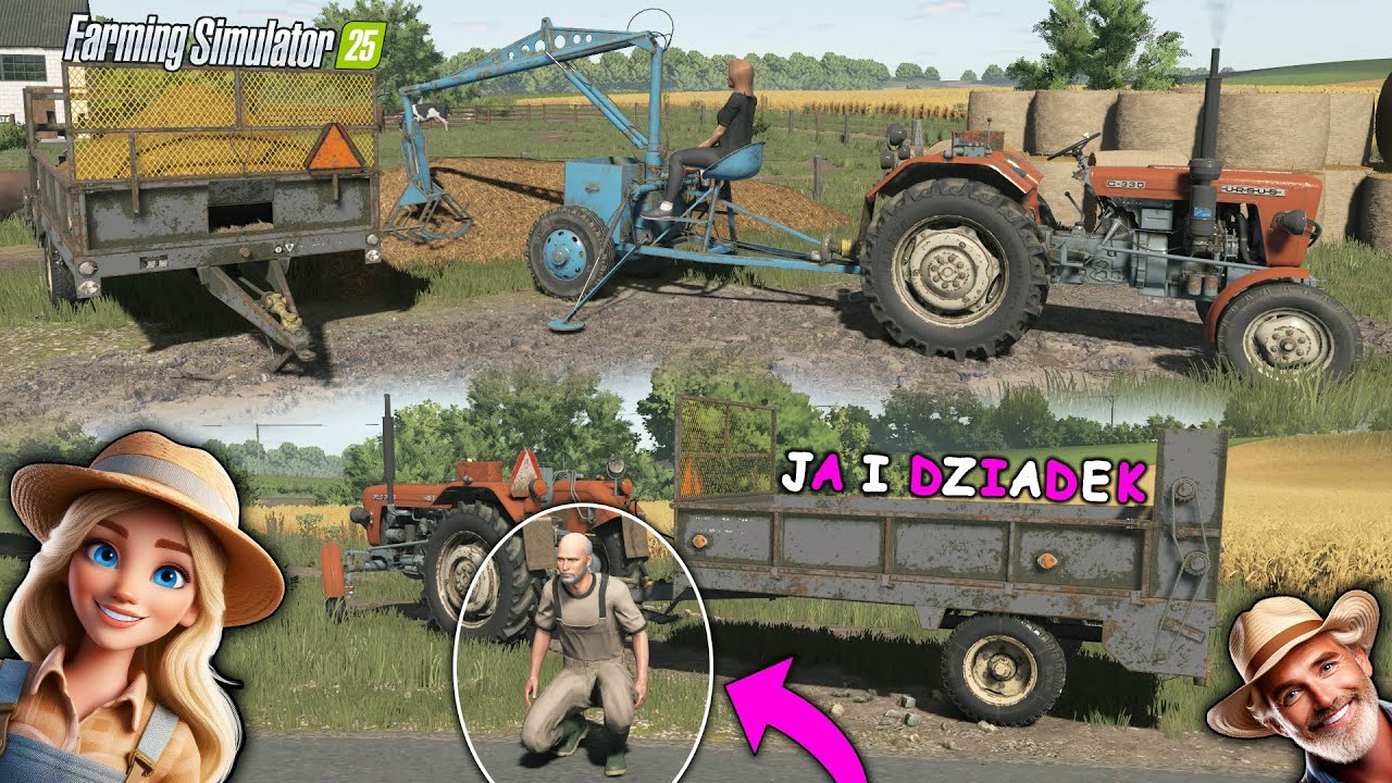 DOSTAŁAM KOLEJNE BOJOWE ZADANIE OD DZIADKA😀 DZIADEK ZLECIAŁ Z ROZRZUTNIKA NA DROGĘ😭【 JA I DZIADEK 】⑤