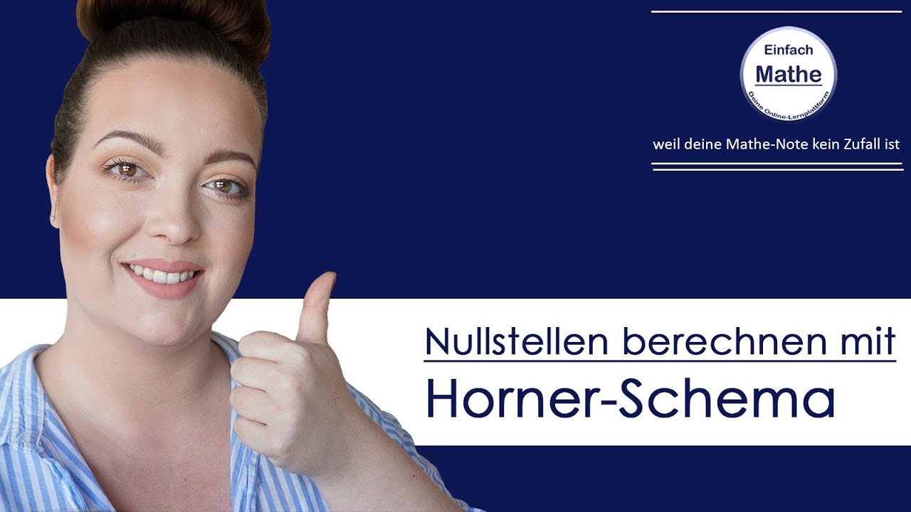 Die Nullstellen mit Horner-Schema berechnen by einfach mathe!