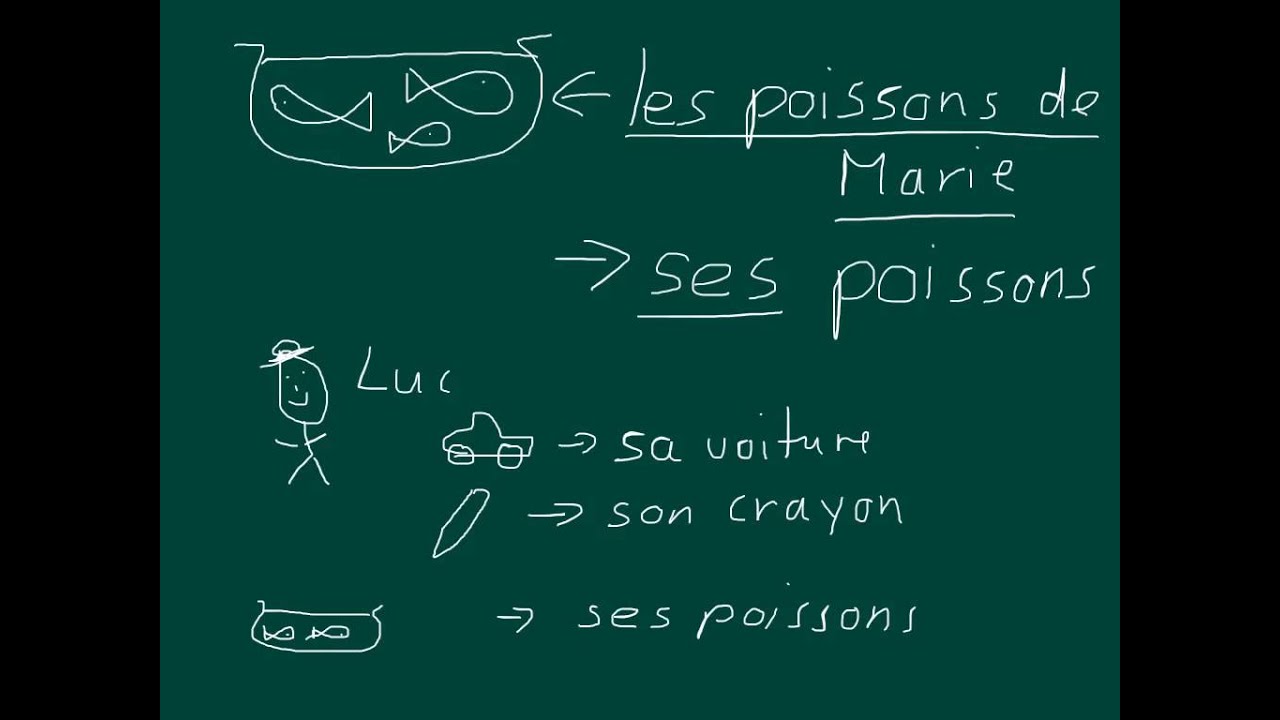mon, ma, mes