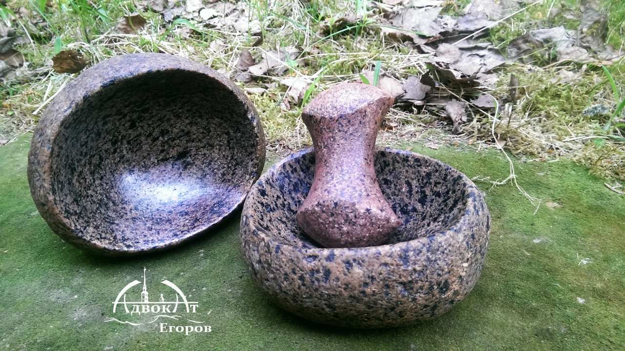Миска и ступка из булыжника    DIY  How to Carve a Stone  a bowl