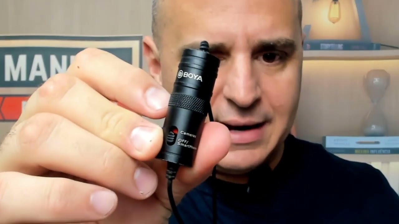 Microfone Com Fio -  Microfone de Lapela Boya By M1