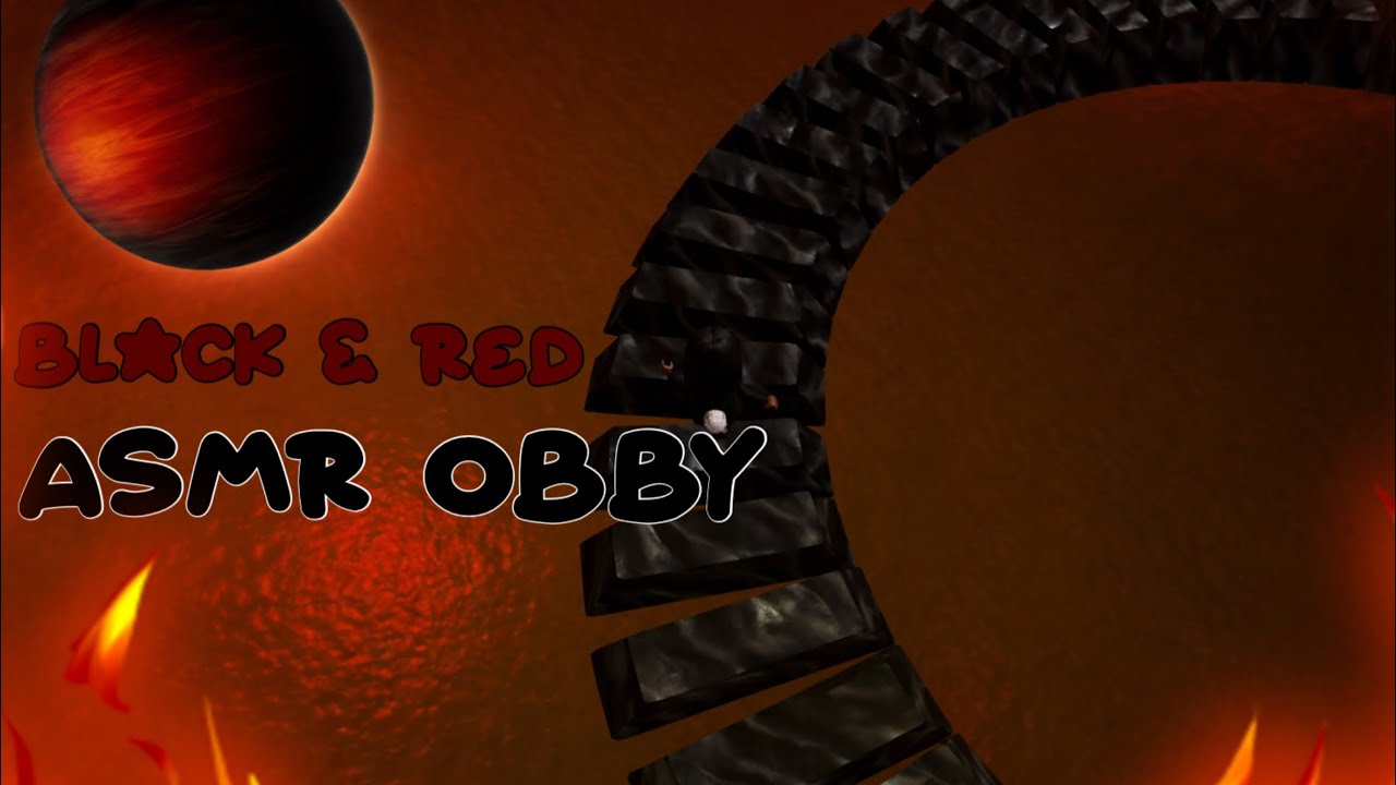 Black & red planet ASMR obby (Glass) - ending sped up #roblox #asmr #obby #computerkeyboard