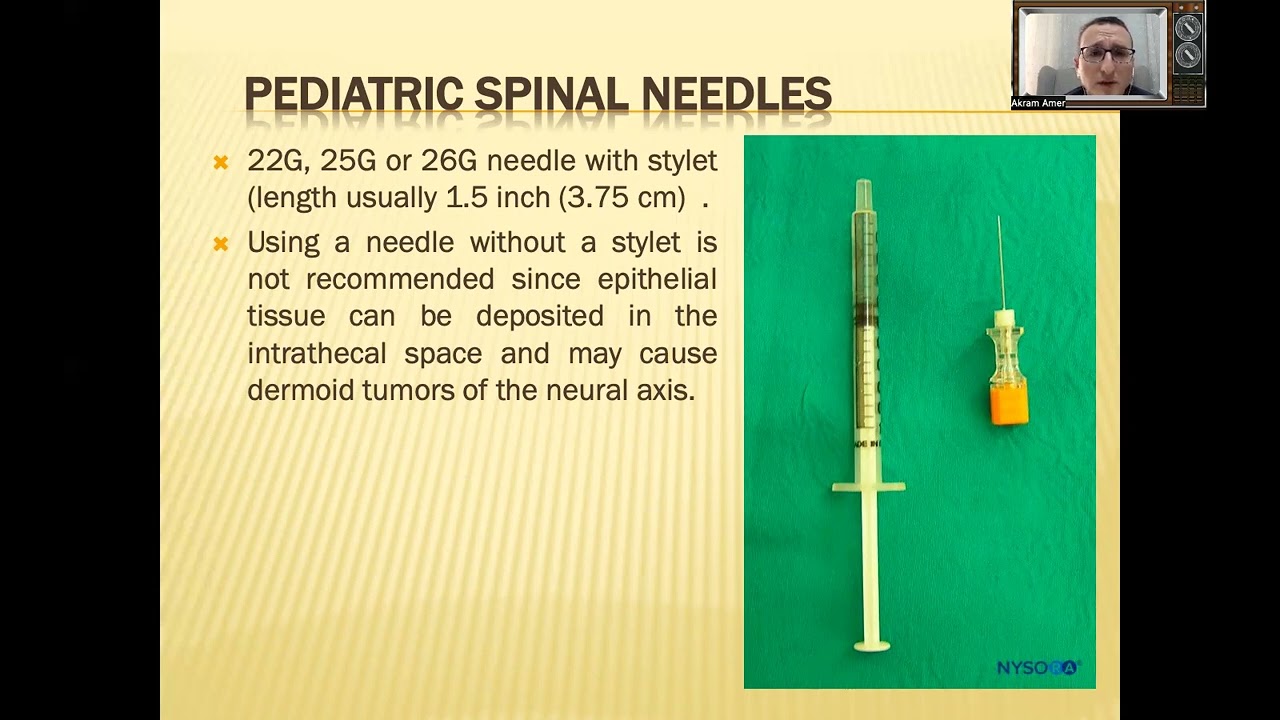 Pediatric Spinal Anesthesia