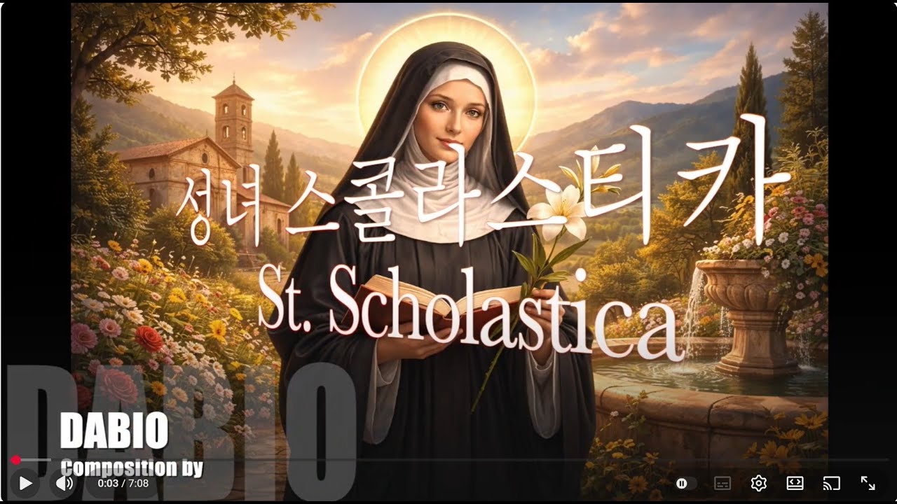 성녀 스콜라스티카 St. Scholastica - DABIO