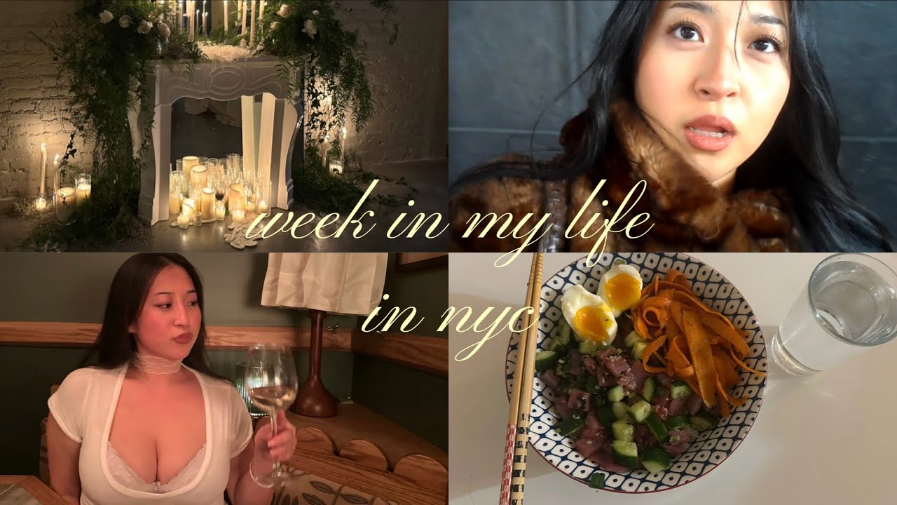 week in my life in nyc (healthy meal prep, dinners, pilates, and watching the moment)