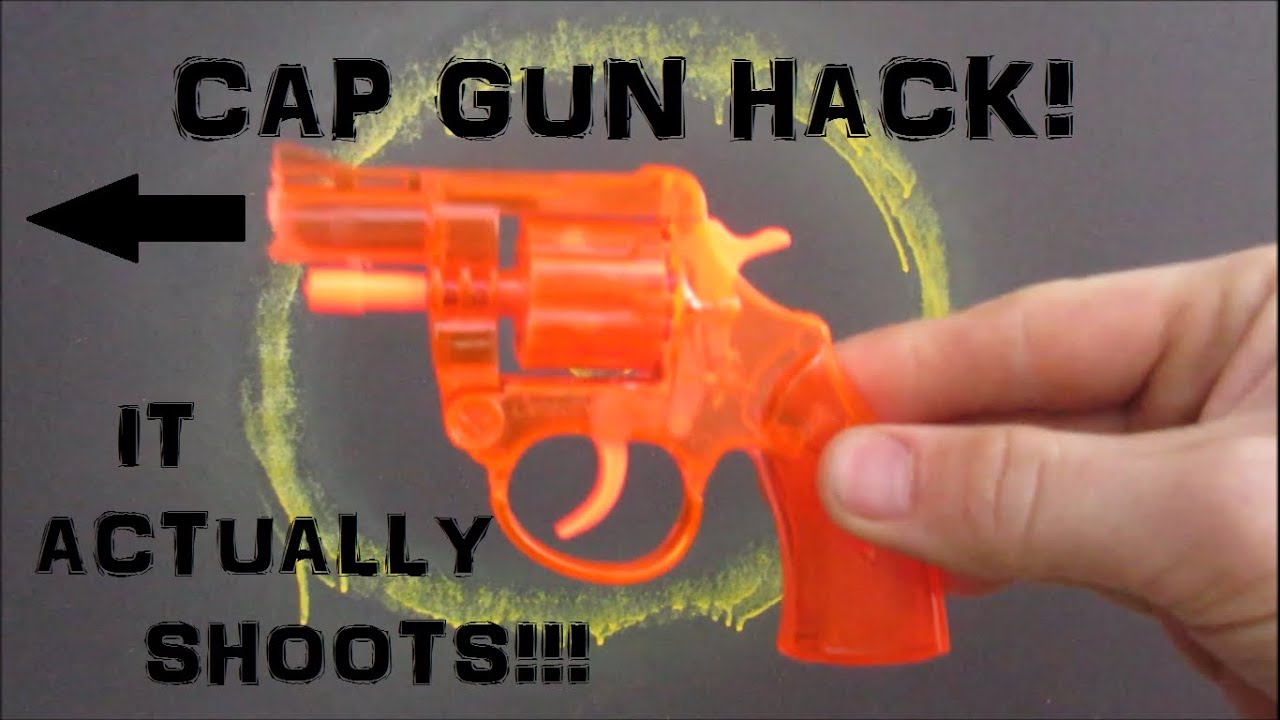 CAP GUN HACK!!!  SpitWad Shooter! TOY (Actually Working)