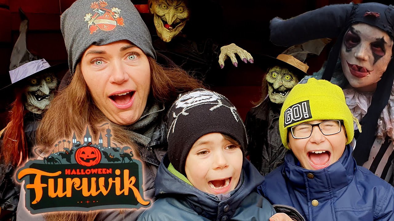 Halloween på Furuvik; vi träffar dödgrävare, zombies och mamma blir förtrollad